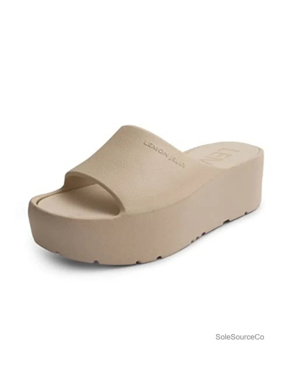 Water-Friendly Platform Slides - EVA Foam Vegan Slip-On Wedges